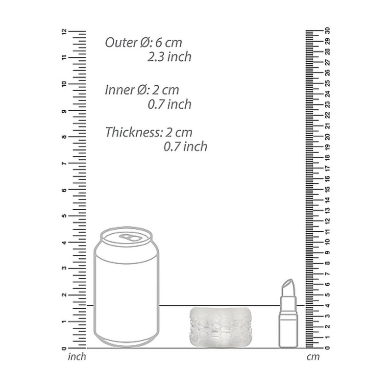 N0. 94 - Reversible Masturbator and Bumper - Transparent